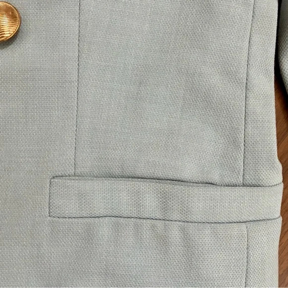 House of Harlow 1960 Gold Button Blue Blazer - Picture 7 of 13